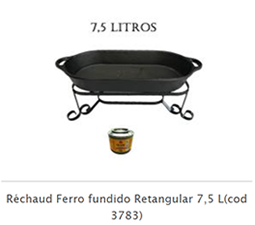 Rechaud Fondue Inox